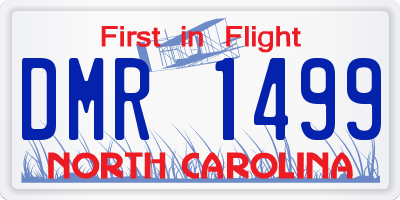 NC license plate DMR1499