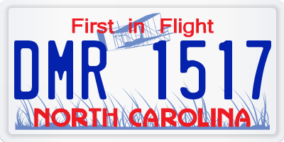 NC license plate DMR1517