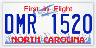 NC license plate DMR1520