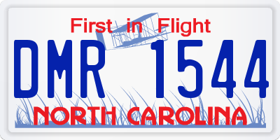 NC license plate DMR1544