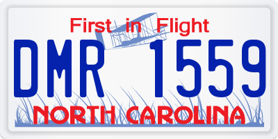 NC license plate DMR1559