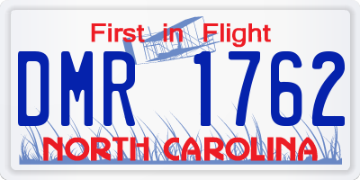 NC license plate DMR1762