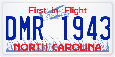 NC license plate DMR1943