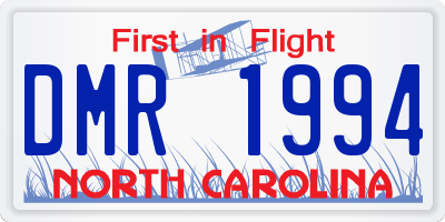 NC license plate DMR1994
