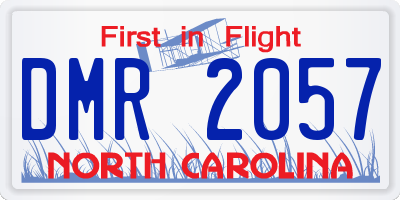 NC license plate DMR2057