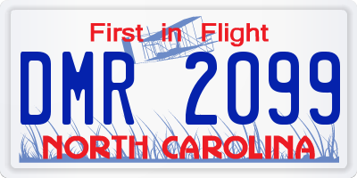 NC license plate DMR2099
