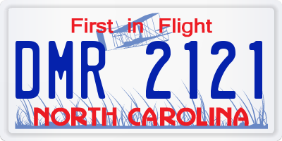 NC license plate DMR2121