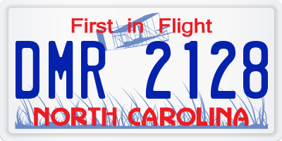 NC license plate DMR2128