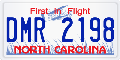 NC license plate DMR2198