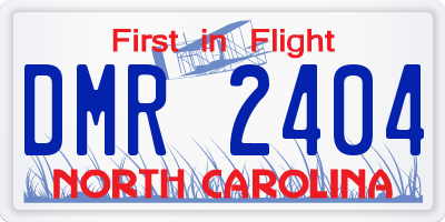 NC license plate DMR2404