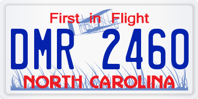 NC license plate DMR2460