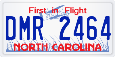 NC license plate DMR2464