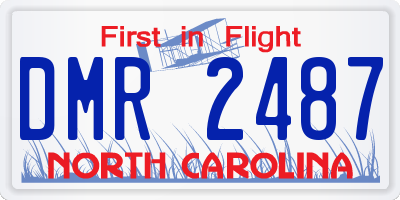NC license plate DMR2487