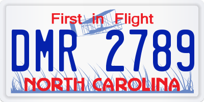 NC license plate DMR2789
