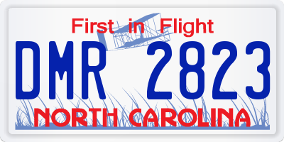 NC license plate DMR2823