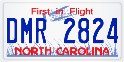 NC license plate DMR2824