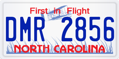 NC license plate DMR2856