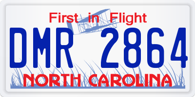 NC license plate DMR2864