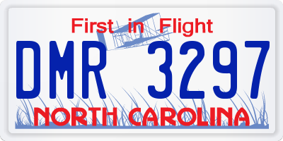 NC license plate DMR3297