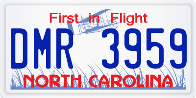 NC license plate DMR3959