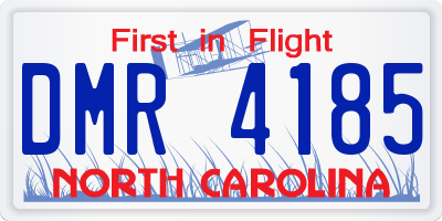 NC license plate DMR4185