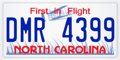 NC license plate DMR4399