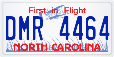 NC license plate DMR4464