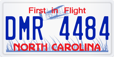 NC license plate DMR4484