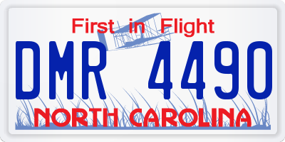 NC license plate DMR4490