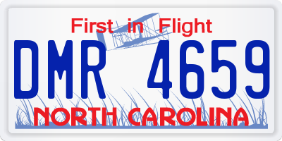 NC license plate DMR4659