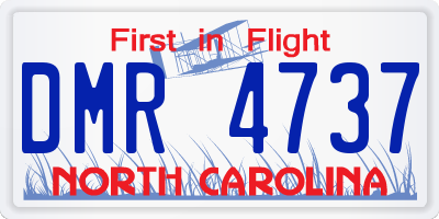 NC license plate DMR4737