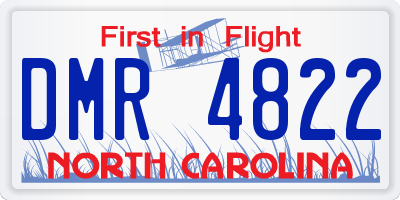 NC license plate DMR4822