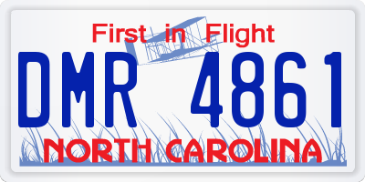 NC license plate DMR4861