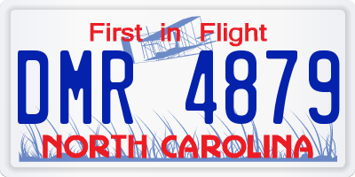 NC license plate DMR4879