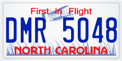 NC license plate DMR5048