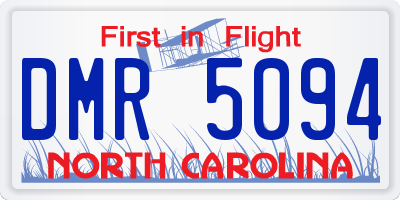 NC license plate DMR5094