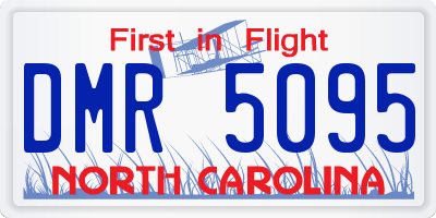 NC license plate DMR5095