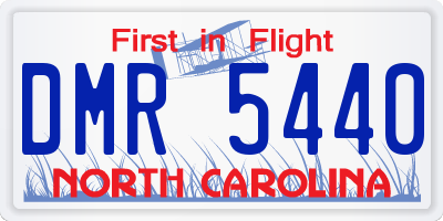 NC license plate DMR5440