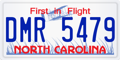 NC license plate DMR5479