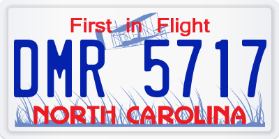 NC license plate DMR5717