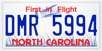 NC license plate DMR5994