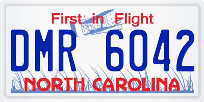 NC license plate DMR6042