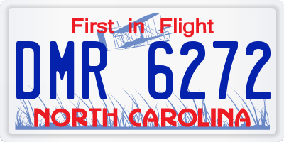 NC license plate DMR6272
