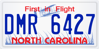 NC license plate DMR6427
