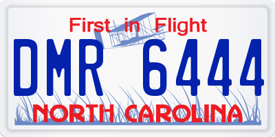 NC license plate DMR6444