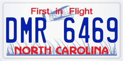 NC license plate DMR6469