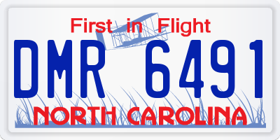 NC license plate DMR6491