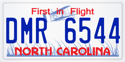 NC license plate DMR6544