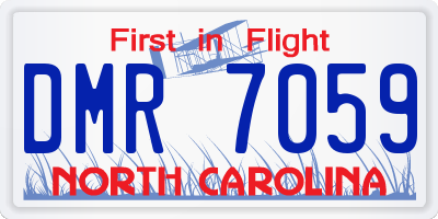 NC license plate DMR7059