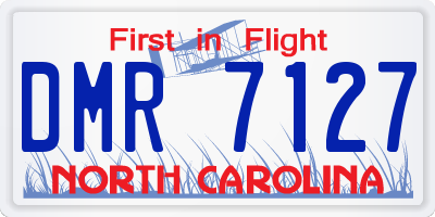 NC license plate DMR7127